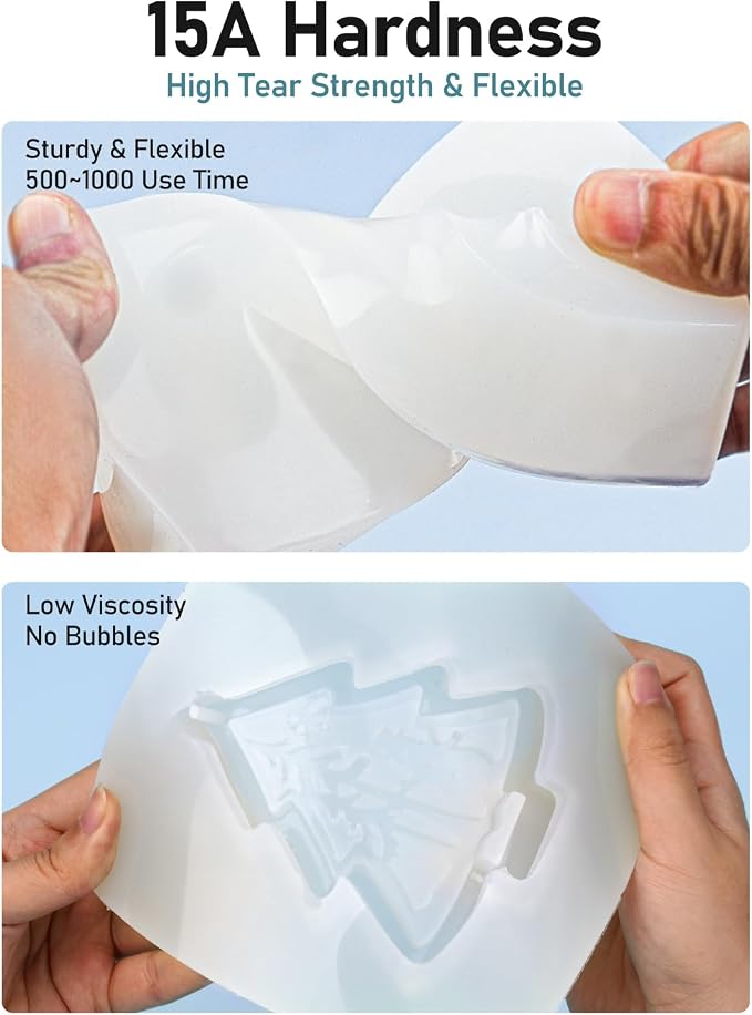 Nicpro 140oz Silicone Mold Making Kit, 15A Platinum Liquid Silicone Rubber - Image 7