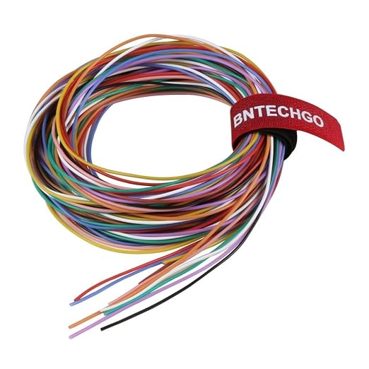 BNTECHGO 28 Gauge Silicone Wire Kit 10 Color Each 10 ft Flexible 28 AWG by BNTECHGO