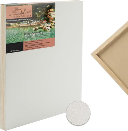 DaVinci Wood Panel Pro Ultra Smooth Gesso Panels 3/4inchinch Panel 9x12inchinch - Image 2
