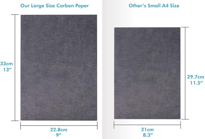 Selizo 100 Sheets Black Carbon Transfer Tracing Paper - Image 3
