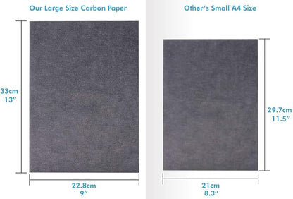 Selizo 100 Sheets Black Carbon Transfer Tracing Paper - Image 3