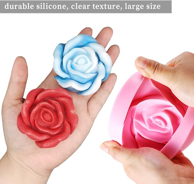 3D Rose Silicone Molds, Bloom Flower Silicone Fondant Mold - Image 6