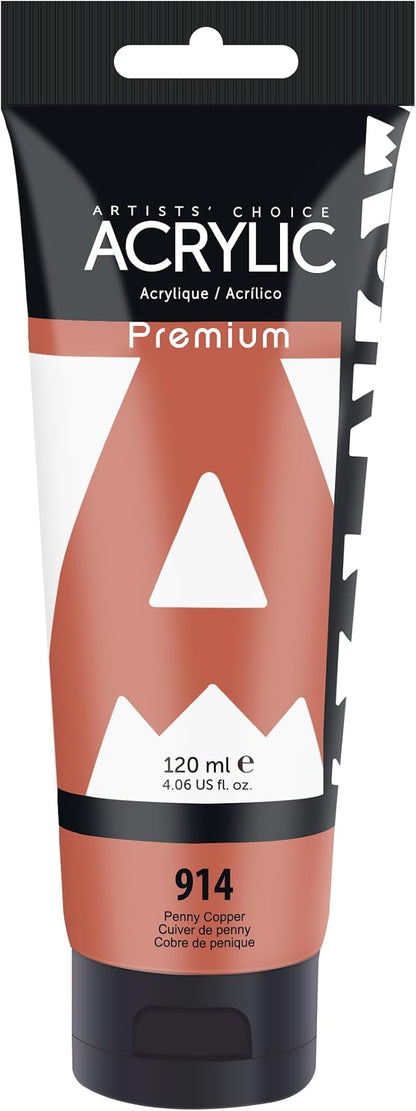 AUREUO Penny Copper Acrylic Paint, 4 Fl Oz / 120ml Single Tube, Rich Pigment by AUREUO
