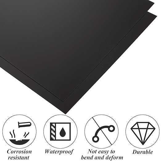 4PCS 12 x 12 x 1/32 Inch Anodized Aluminum Sheet, 0.8MM Thin Metal Plates - Image 4