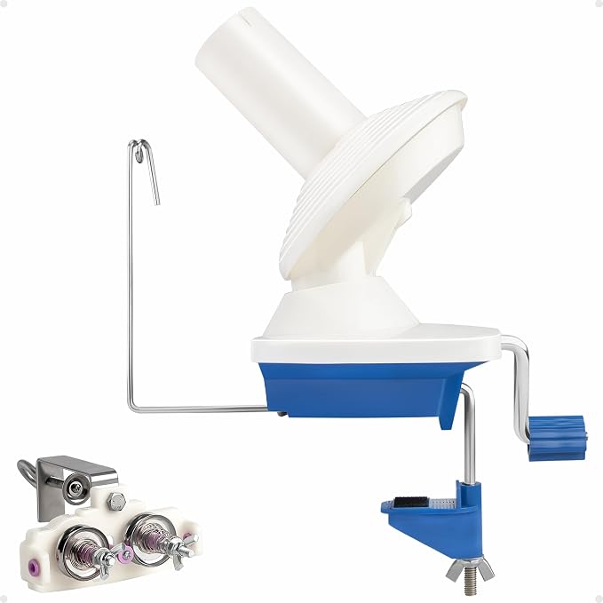 Adhafera Yarn Winder with Guide, Yarn Ball Winder by MakesLifeConvenient