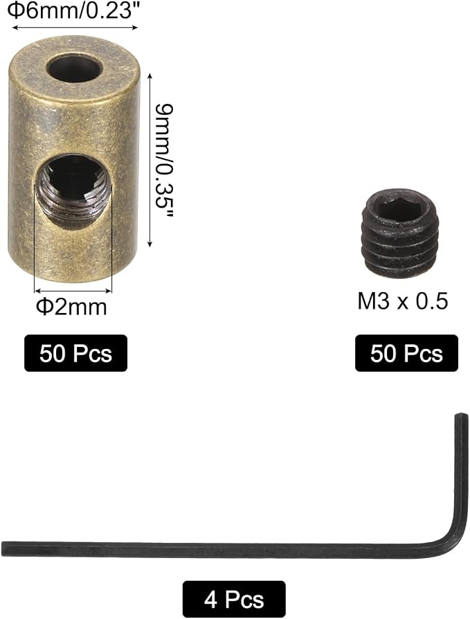 MECCANIXITY 50 Pcs Metal Locking Pin Backs, Locking Pin Keepers Clasp 9mm - Image 2