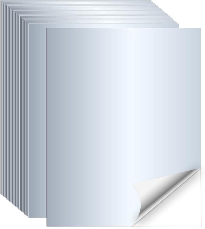 Silver Printable Sticker Paper, 20 Sheets Printable Silver Sticker Paper by Unknown