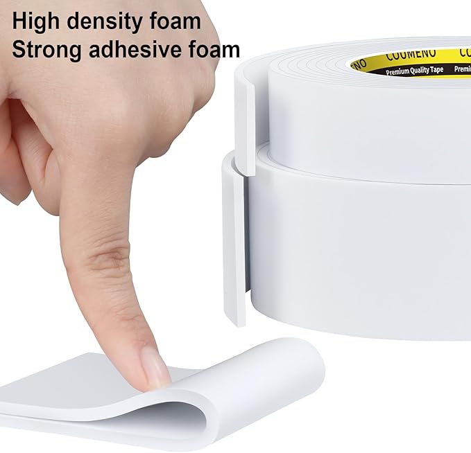 2 Pack EVA Single-Sided Adhesive Foam Tape 1.2inx16.4FT Single-Sided Sealing - Image 3