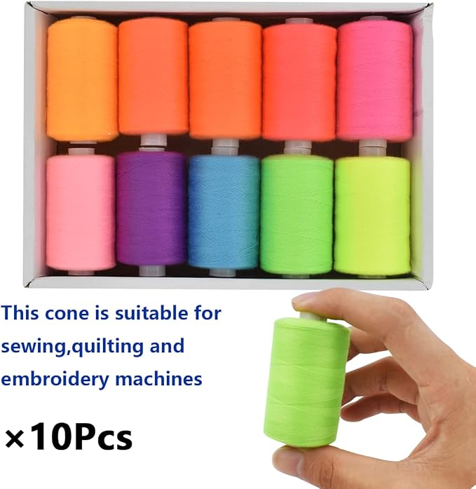 Sewing Thread 10 Color Sewing Industrial Purpose 1000 Yards Per Spool 40S/2 - Image 4