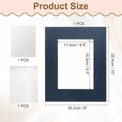 uxcell Picture Mats, 8 x 10 Mat Board Center - Image 2