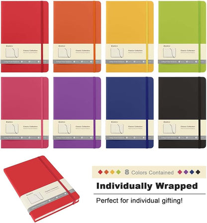 Comix 8 Pack Lined Journal Notebooks - Image 2