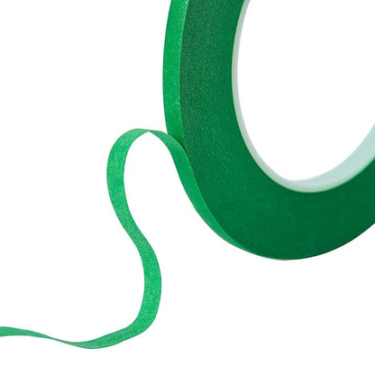 QDiShi 2 Pack 1/4" inch x 60yd Green Painters Tape Easy Removal Thin Narrow - Image 3