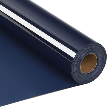 RENLITONG Navy Blue Iron on Vinyl 12Inch by 20ft Roll HTV Heat Transfer Vinyl by RENLITONG