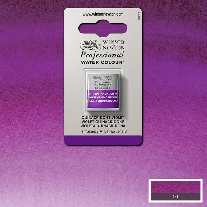 Winsor & Newton Professional Watercolor, Half Pan, Quinacridone Violet - Image 6