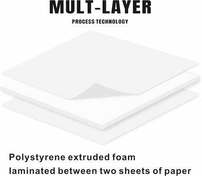 12 Pack Foam Core Board, ZJCEASER 11 x 14 White Poster Board, 3/16" Thickness - Image 3