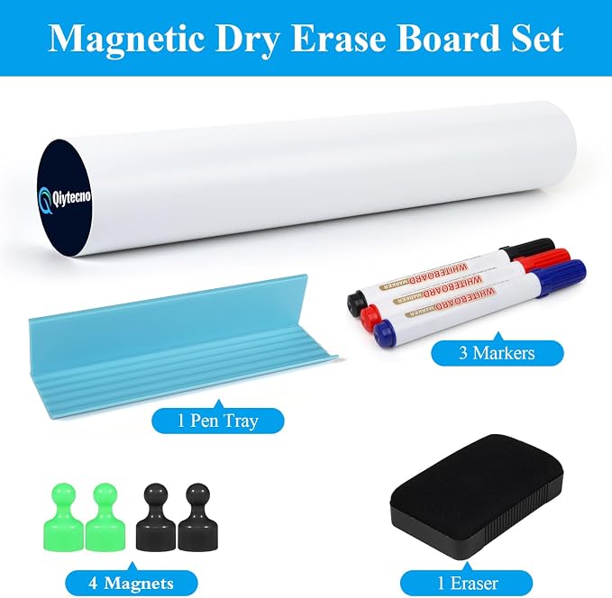 White Board Sticker Adhesive Backing, Include Markers, Eraser - Image 5