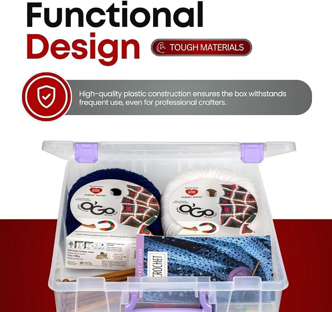 ArtBin 6955JS Super Satchel Compartment Box Clear Craft Organizer Storage Case - Image 4