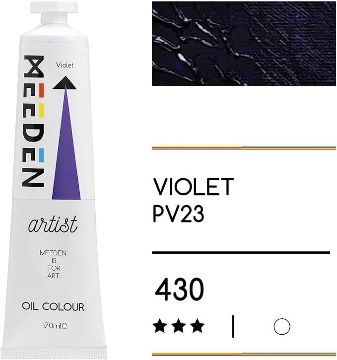 MEEDEN Artist Grade Oil Paint: Violet - 170ml/5.7oz Tube - Professional Art - Image 2