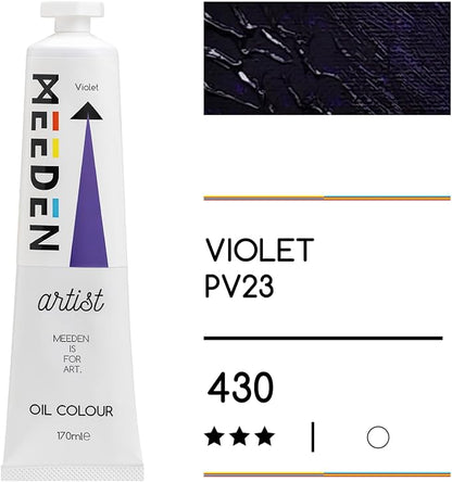 MEEDEN Artist Grade Oil Paint: Violet - 170ml/5.7oz Tube - Professional Art - Image 2