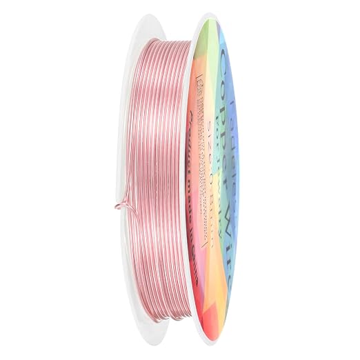0.8 mm/20 Gauge Copper Wire for Jewelry Making, 7.5FT Copper Beading Craft Wire by MMETERXITY