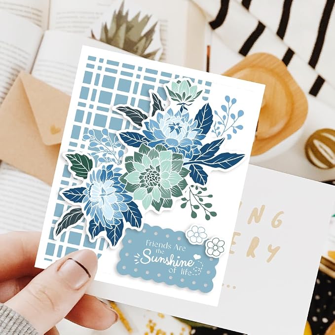 ORIGACH Realistic Dahlia Layering Stencils Set - Image 6