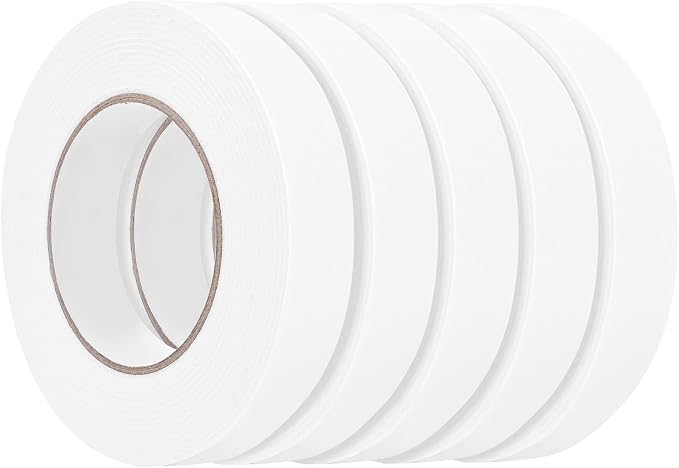 Double Sided Foam Tape 1In x 16.5FT 5 Pack, Mounting Tape Heavy Duty, Strong by ToLanbbt