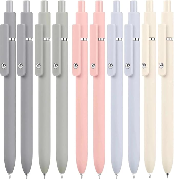 Vanhench 10 Pcs Gel Pens, 0.5mm Fine Point Smooth Writing Pens by Vanhench
