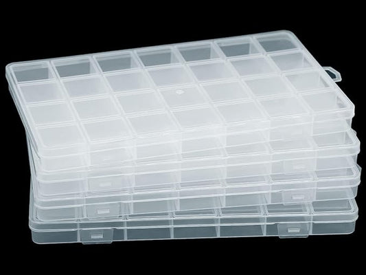 4Packs 28 Grids Bead Organizer Plastic Organizer Box by JESEP+YONG