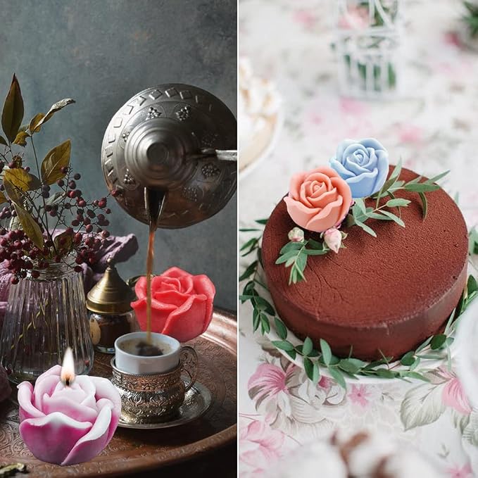 3D Rose Silicone Molds, Bloom Flower Silicone Fondant Mold - Image 5