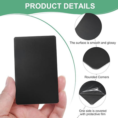 20-Pack Anodized Aluminium Laser Engraved Mount Metal Plate 3x2x0.02 Inch - Image 2