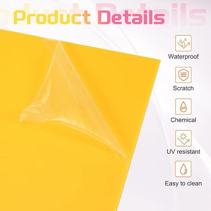uxcell 3Pcs Acrylic Sheets 12x12 Inch Acrylic Panel 1/8 Inch-3mm Plastic Board - Image 3