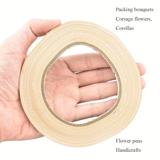 HAHIYO Light Brown 0.25Inch Wide Floral Tape, Waterproof Florist Tape Flower - Image 6