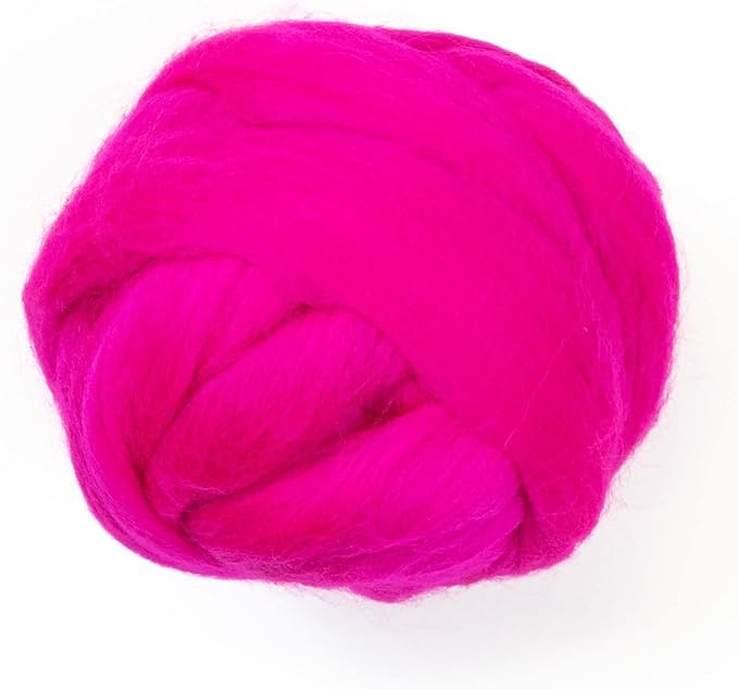 Colored Natural Wool roving, 8 OZ. Best Wool by Kondoosnaturalfibers