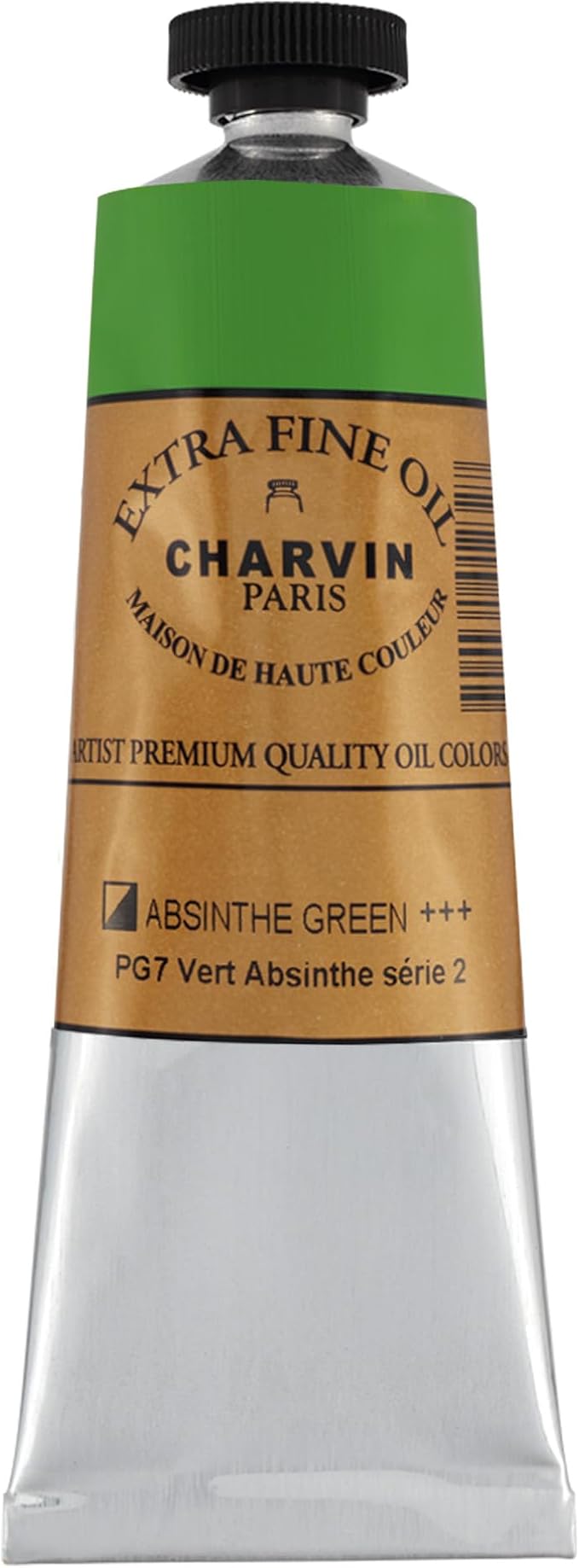 Charvin Extra Fine Oil Paint, Absinthe Green 60 mL - Image 2