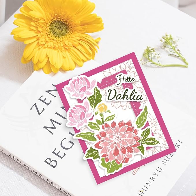 ORIGACH Realistic Dahlia Layering Stencils Set - Image 4