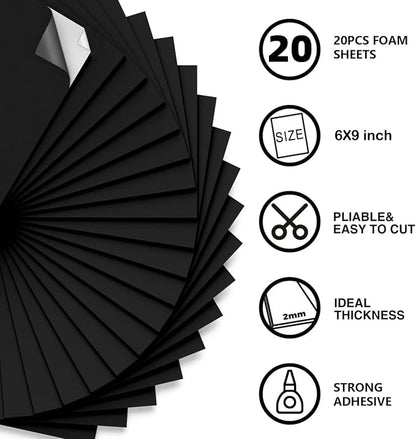 MEARCOOH 20-Pack Self Adhesive Foam Sheets - Image 2