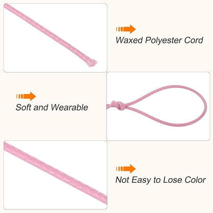MECCANIXITY Waxed Cord 0.5mm Waxed Polyester Cord 175 Yard Wax String - Image 3