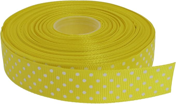 Polka Dot Grosgrain Ribbon 25 Yard Each Roll 100% Polyester by Unknown
