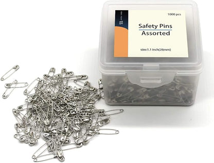 1000 Pieces - 1.1 Inch Clips Tool Kit - Assorted Decorative Pins, Sewing - Image 4