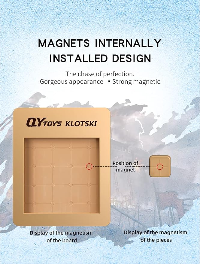 Cuberspeed magnetized Klotski Puzzle Slide Number Puzzle Puzzle Brain Teasers - Image 2