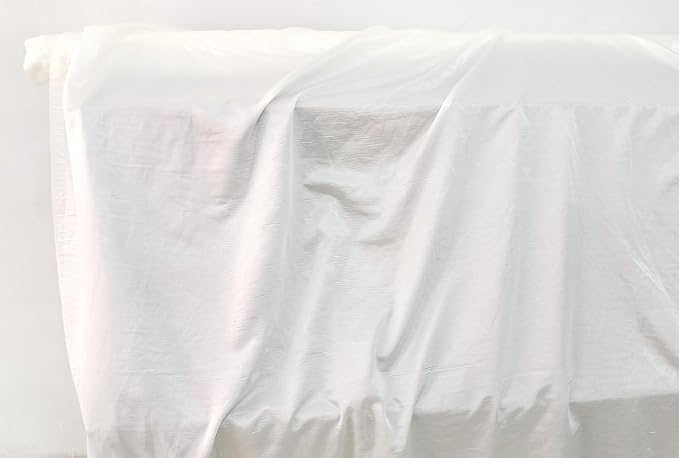 100cm*140cm White Natural Silk Satin Fabric 12 Momme Soft Silk Cotton Fabric - Image 6