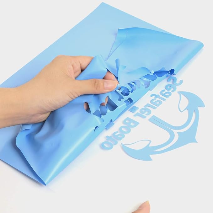 RENLITONG Sky Blue HTV Iron on Vinyl 12Inch by 10ft Roll Heat Transfer Vinyl - Image 4