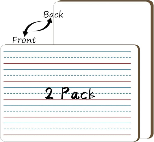 White Board Dry Erase Boards Classroom Pack Mini White Boards 9" x12” Double by fwipiyo