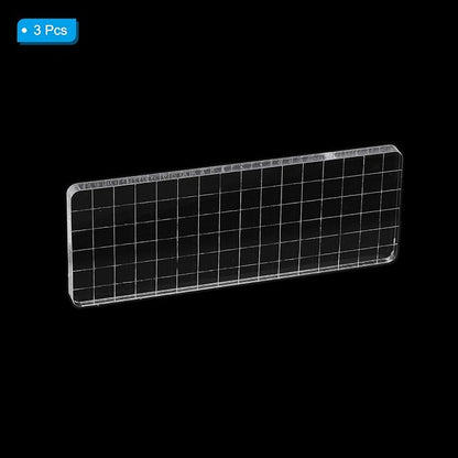 PATIKIL Acrylic Stamp Block, 3 Pack Stamping Block Rectangular Shape - Image 3