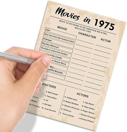 50th Birthday Party Games, Movie in 1975 Games, Birthday Party Supplies - Image 4