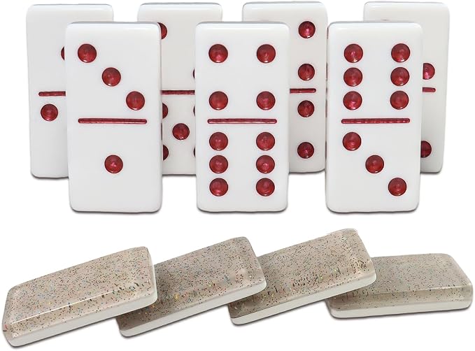 IDTQ Dominoes Set for Adults, Double 6 Dominos Game Set by IDTQ