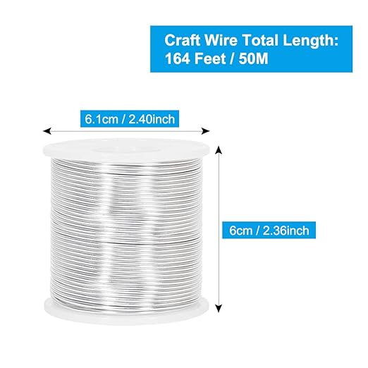 Tenn Well 15 Gauge Aluminum Wire, 164 Feet 1.5mm Bendable Metal Craft Wire - Image 7