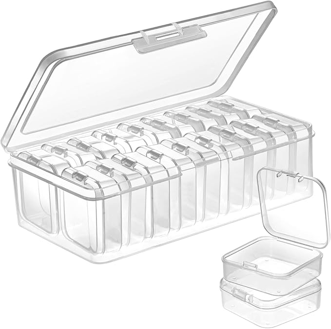 DUOFIRE 18 Pieces Plastic Bead Organizer, Craft Organizers and Storage Bead by DUOFIRE