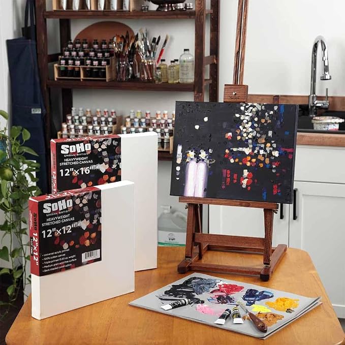 SoHo Urban Artist, 6x6 Heavyweight Stretched Cotton Canvas - Image 5