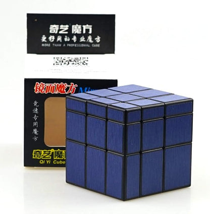 TANCH QIYI Mirror Speed Cube 3x3 Dysmorphism Magic Cube Puzzle Toy Blue - Image 4